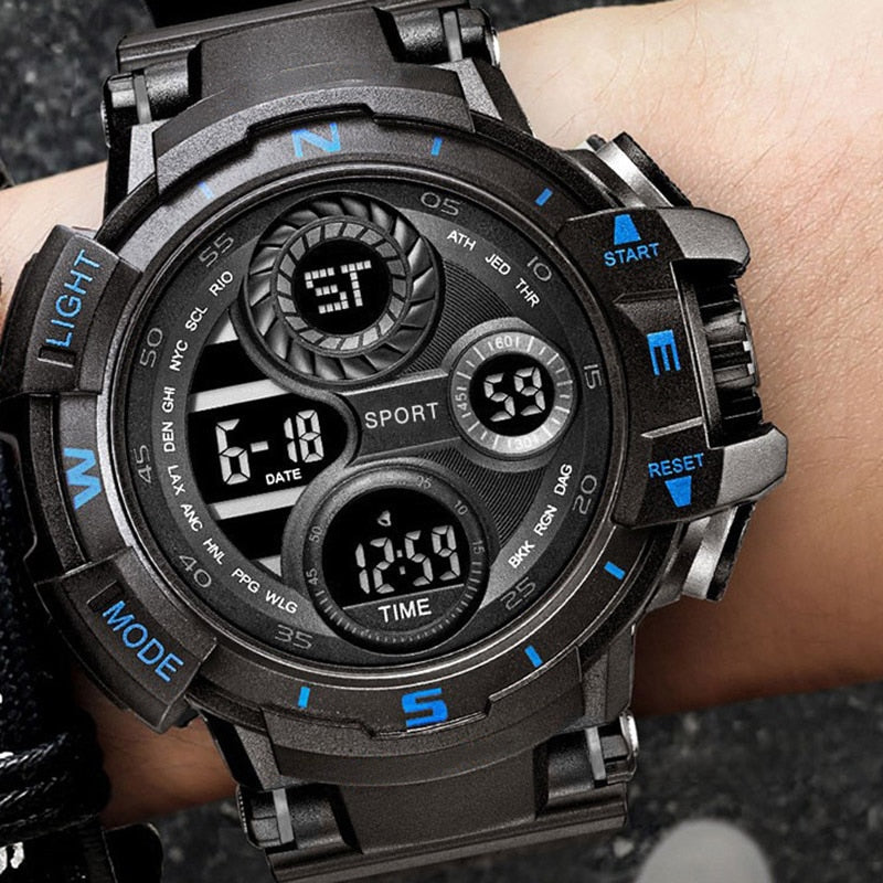 Men's Rugged Digital Sports Watch