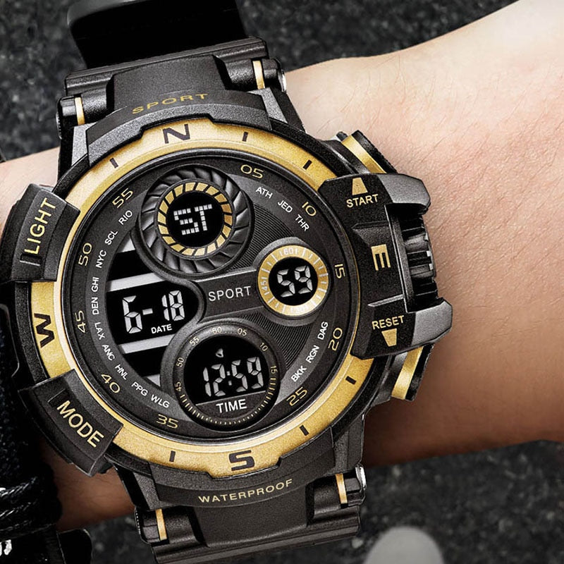 Men's Rugged Digital Sports Watch