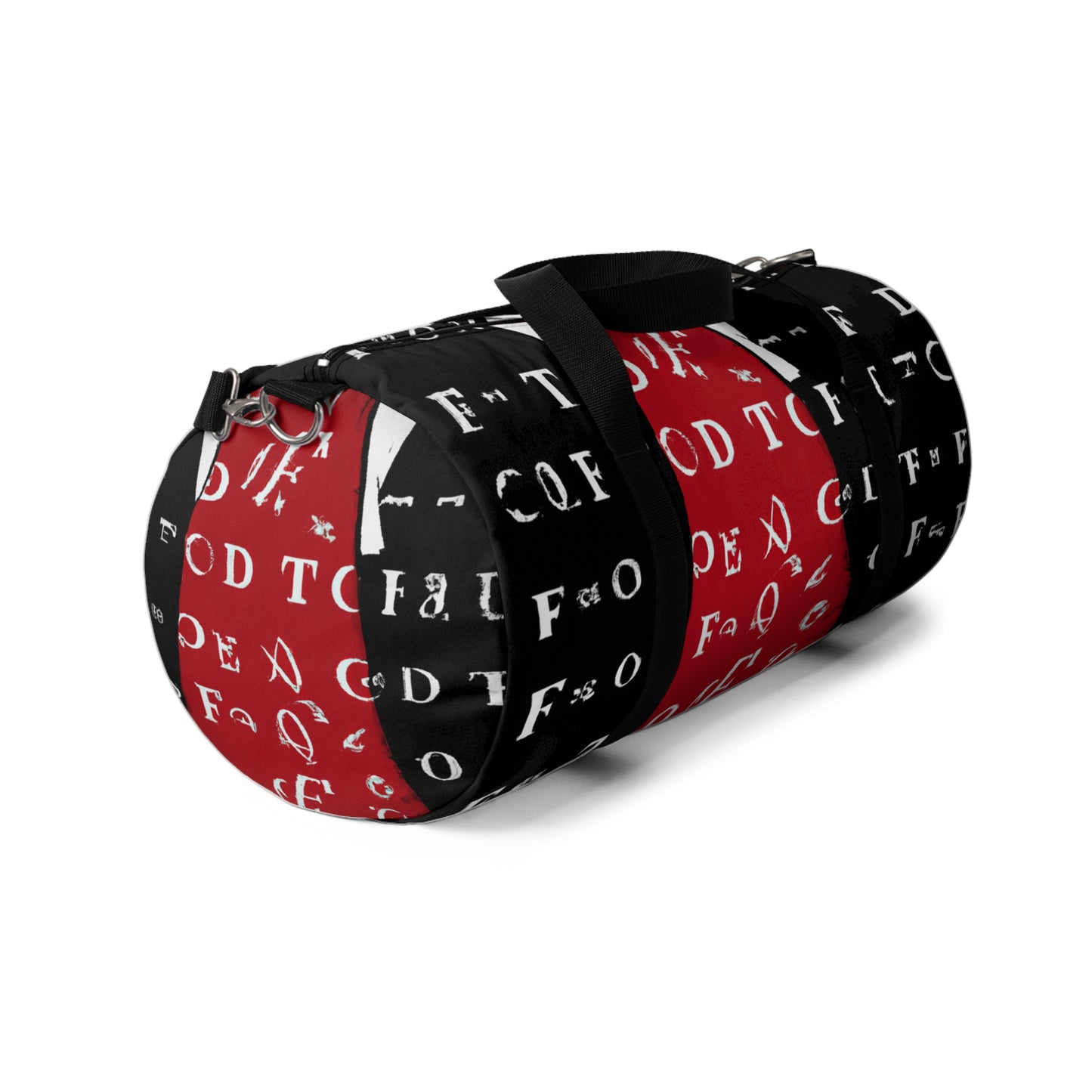 Leonardo Crimson and White Duffle Bag