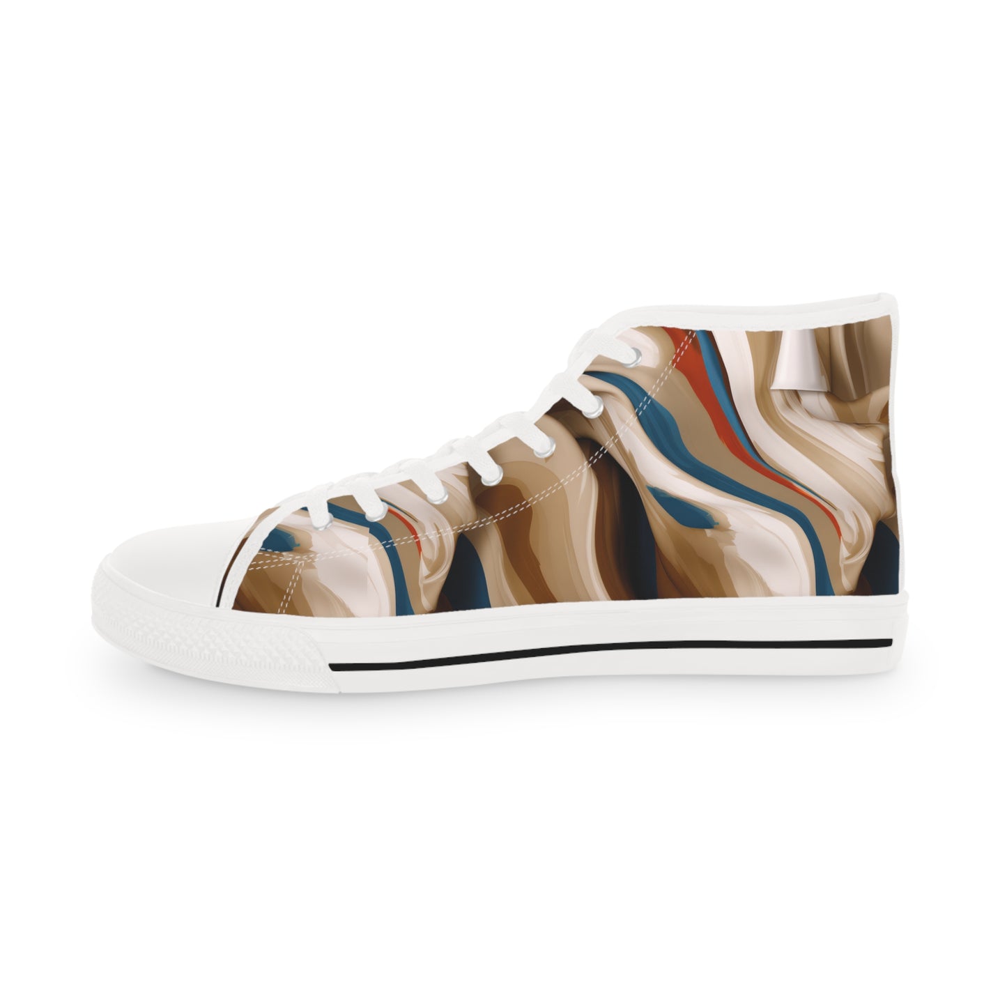 Coffee Swirl High Top Sneakers