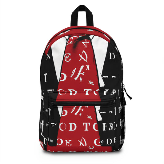 Leonardo Crimson and White Backpack