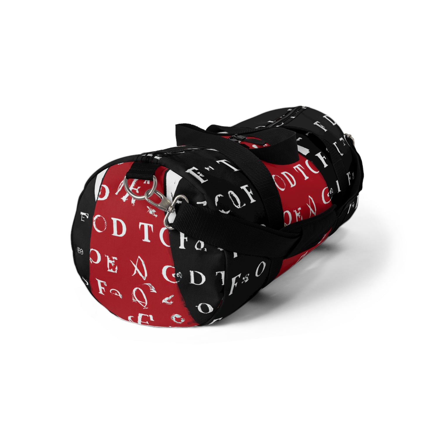 Leonardo Crimson and White Duffle Bag