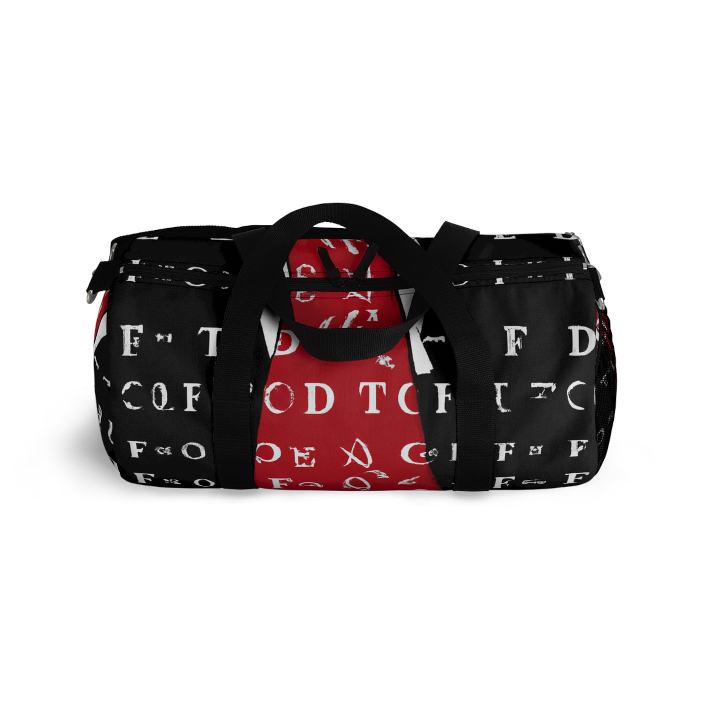 Leonardo Crimson and White Duffle Bag