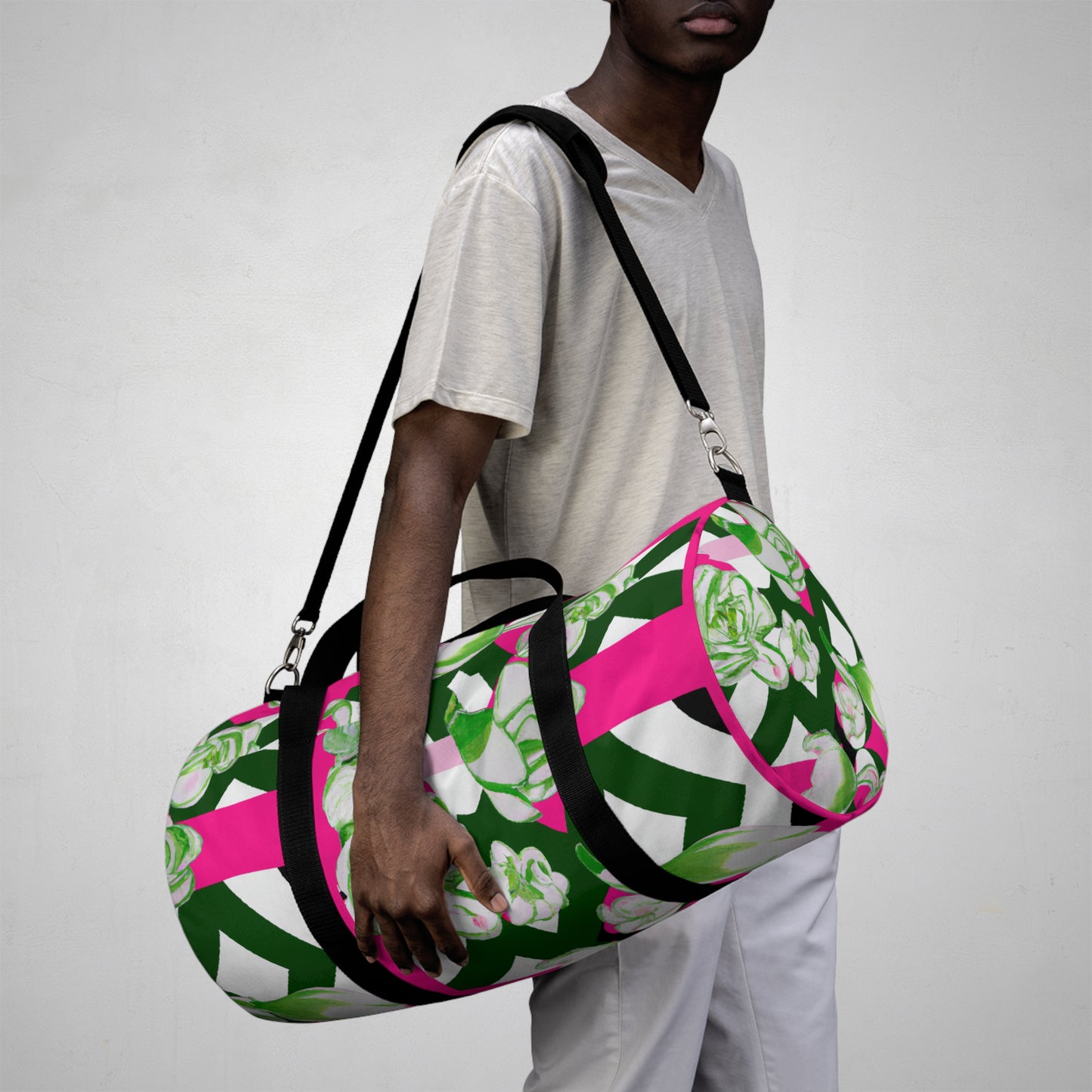 Floral Blush Duffle Bag