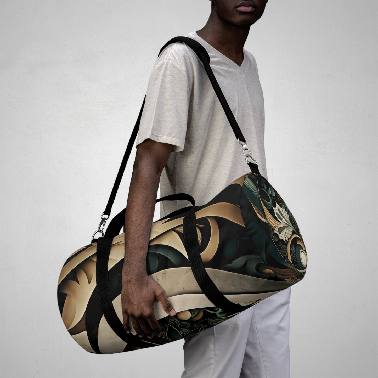 Verdant Lotus Duffle Bag