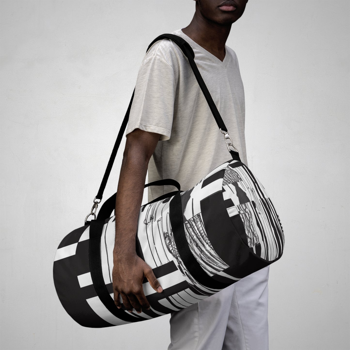 Classic Contrast Duffle Bag