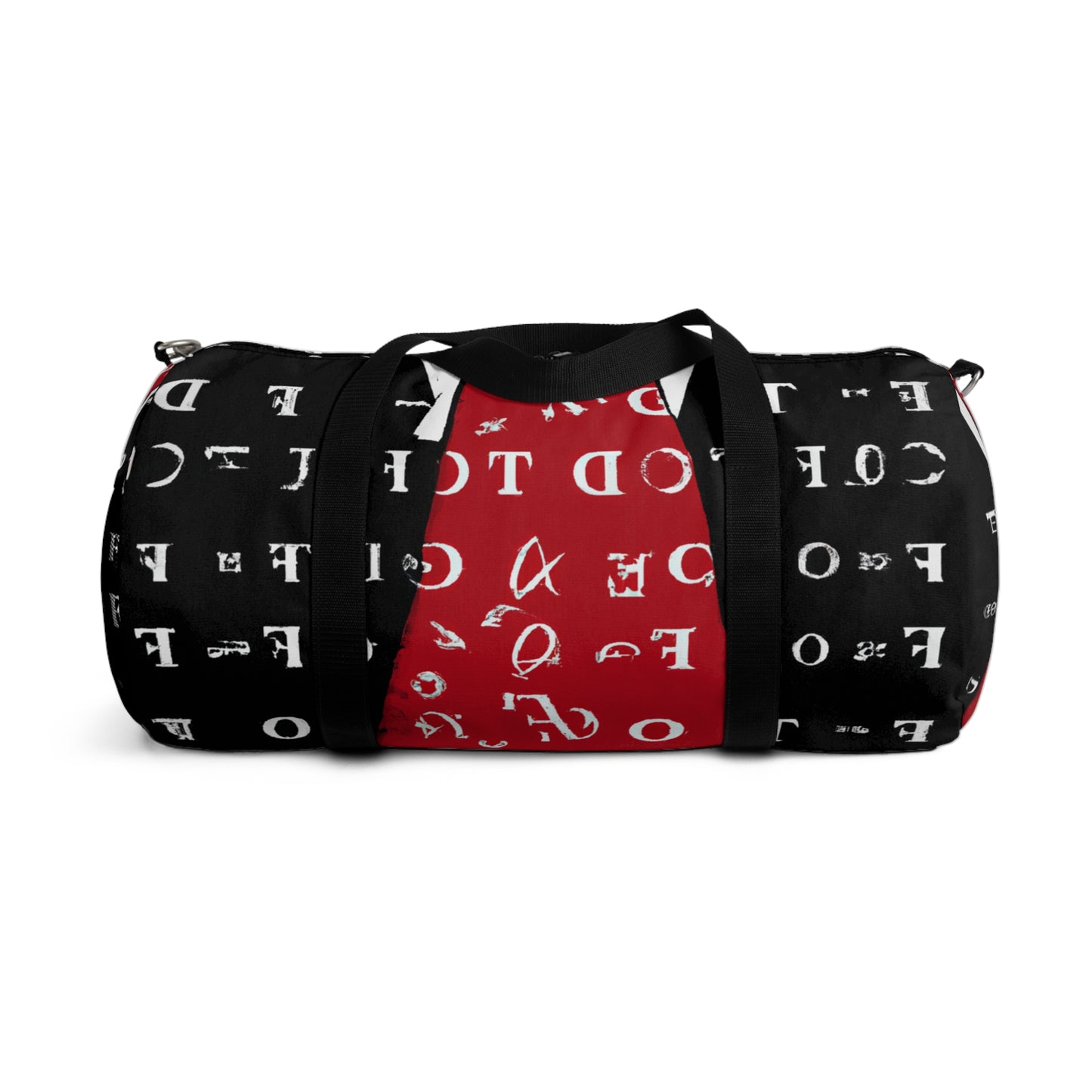 Leonardo Crimson and White Duffle Bag