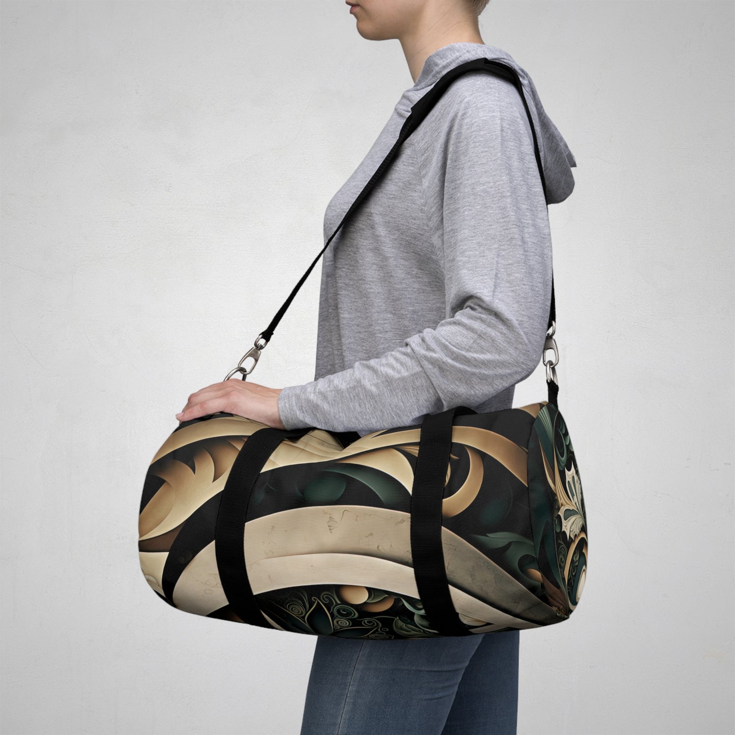 Verdant Lotus Duffle Bag