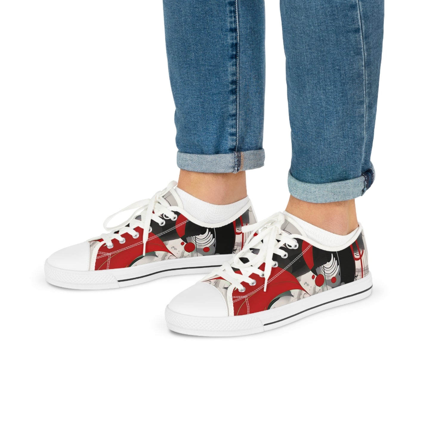 Red Stripe II Low Top Sneakers