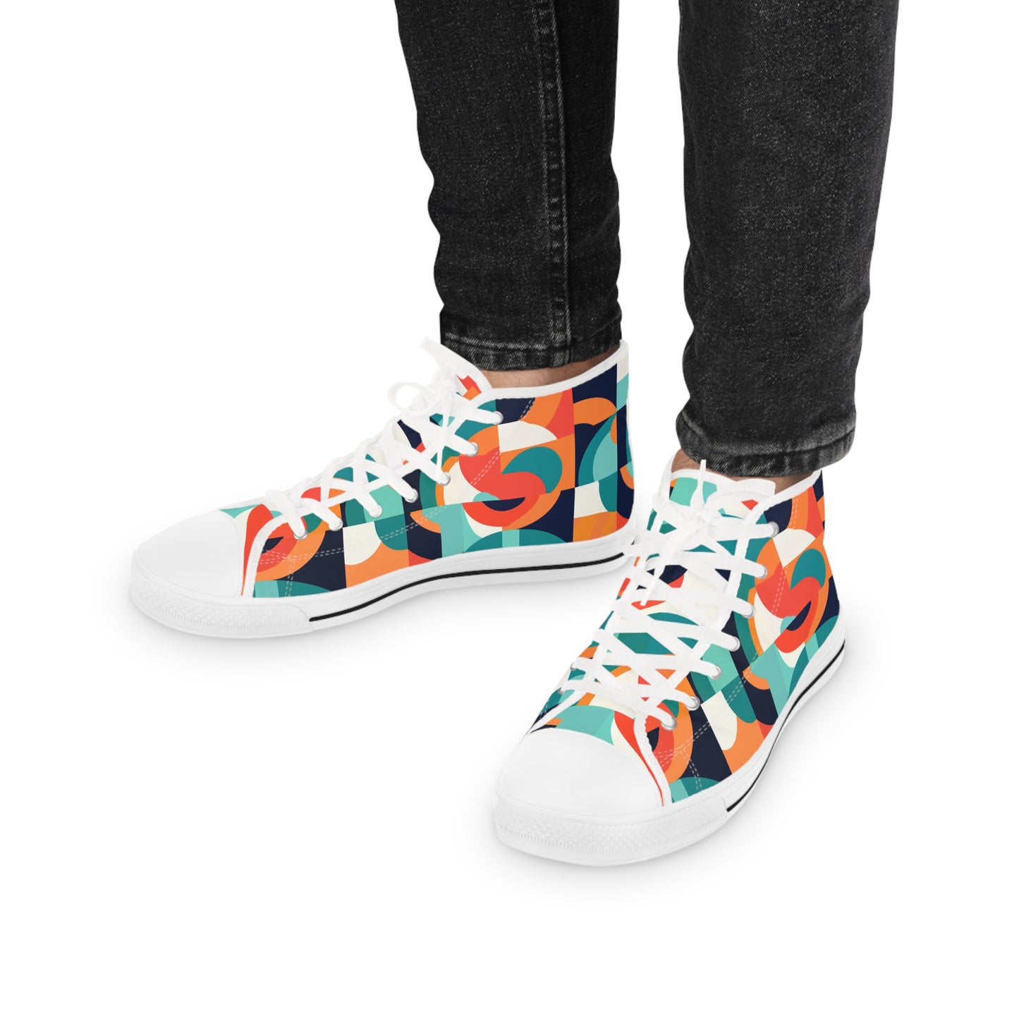 Citrus Sizzle High Top Sneakers