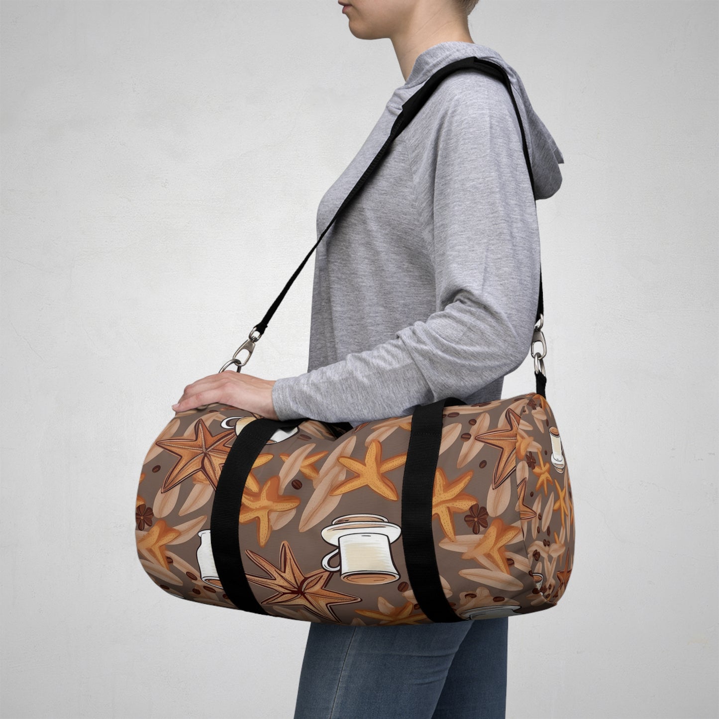 Starfish and Coffee Duffle Bag