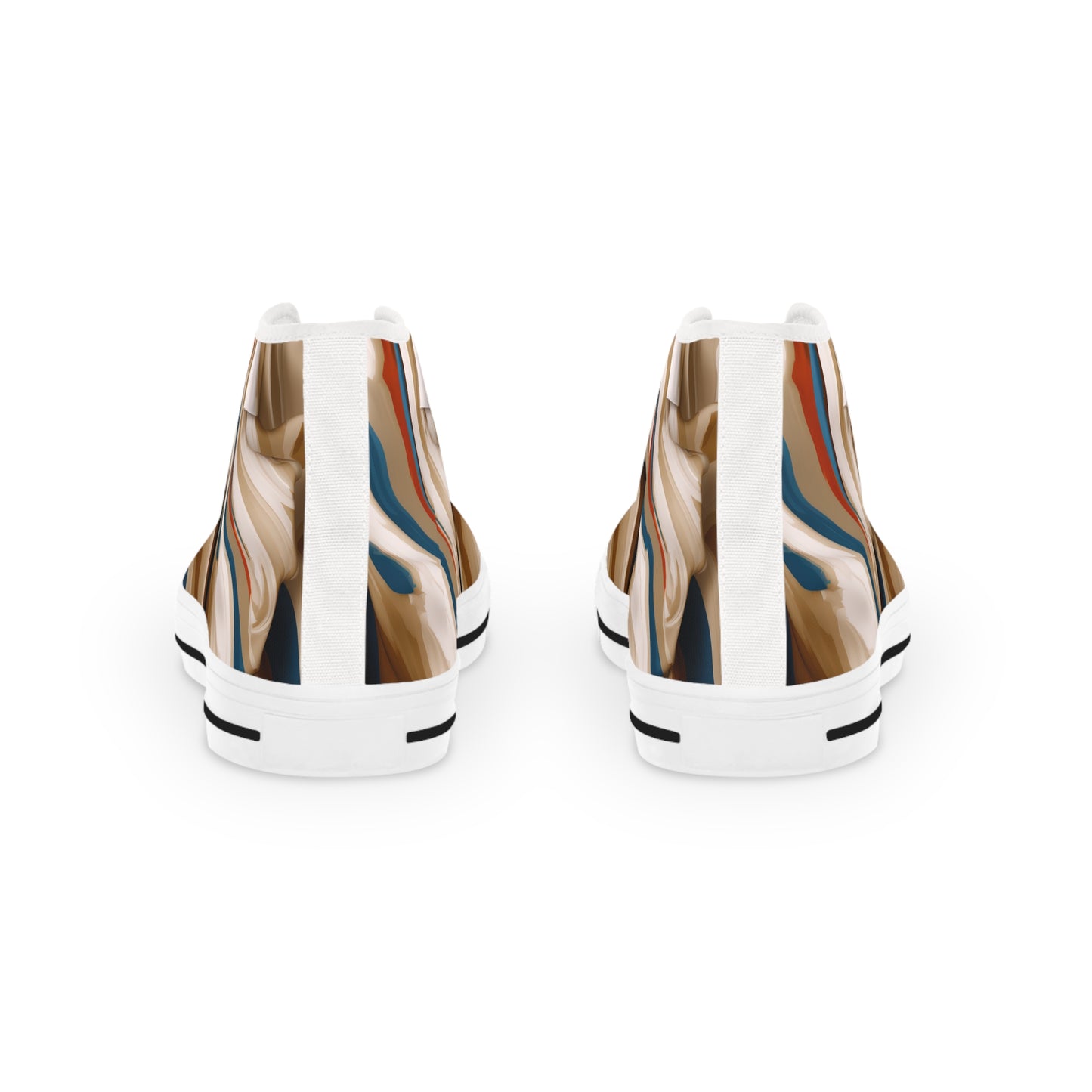 Coffee Swirl High Top Sneakers