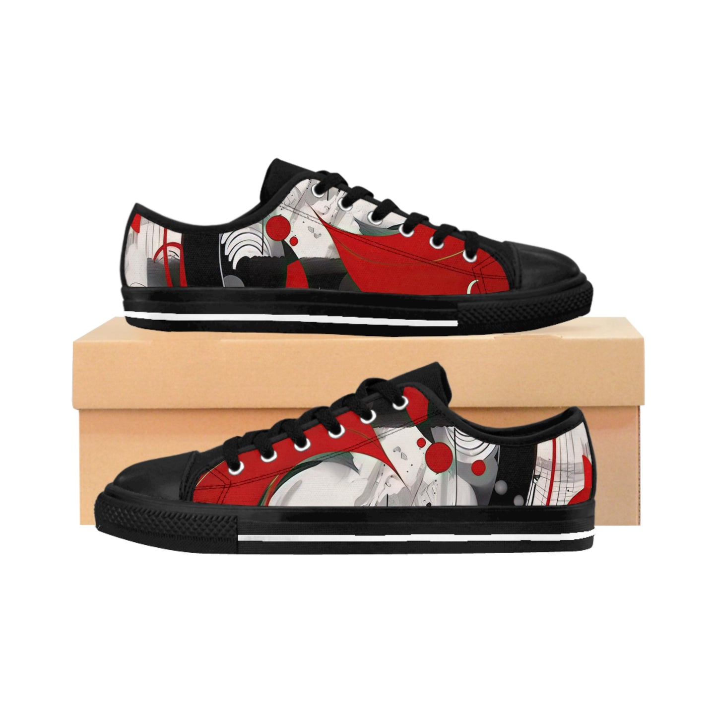 Red Stripe Low Top Sneaker