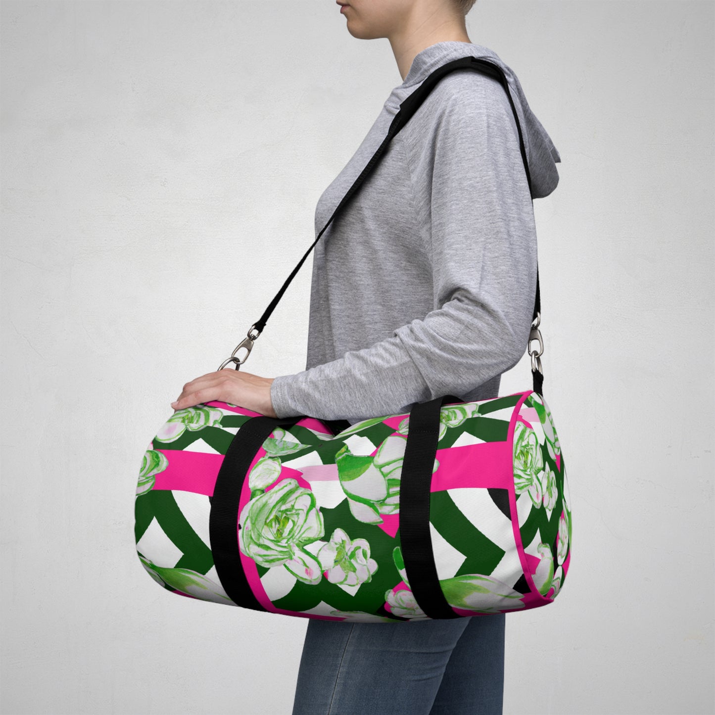 Floral Blush Duffle Bag