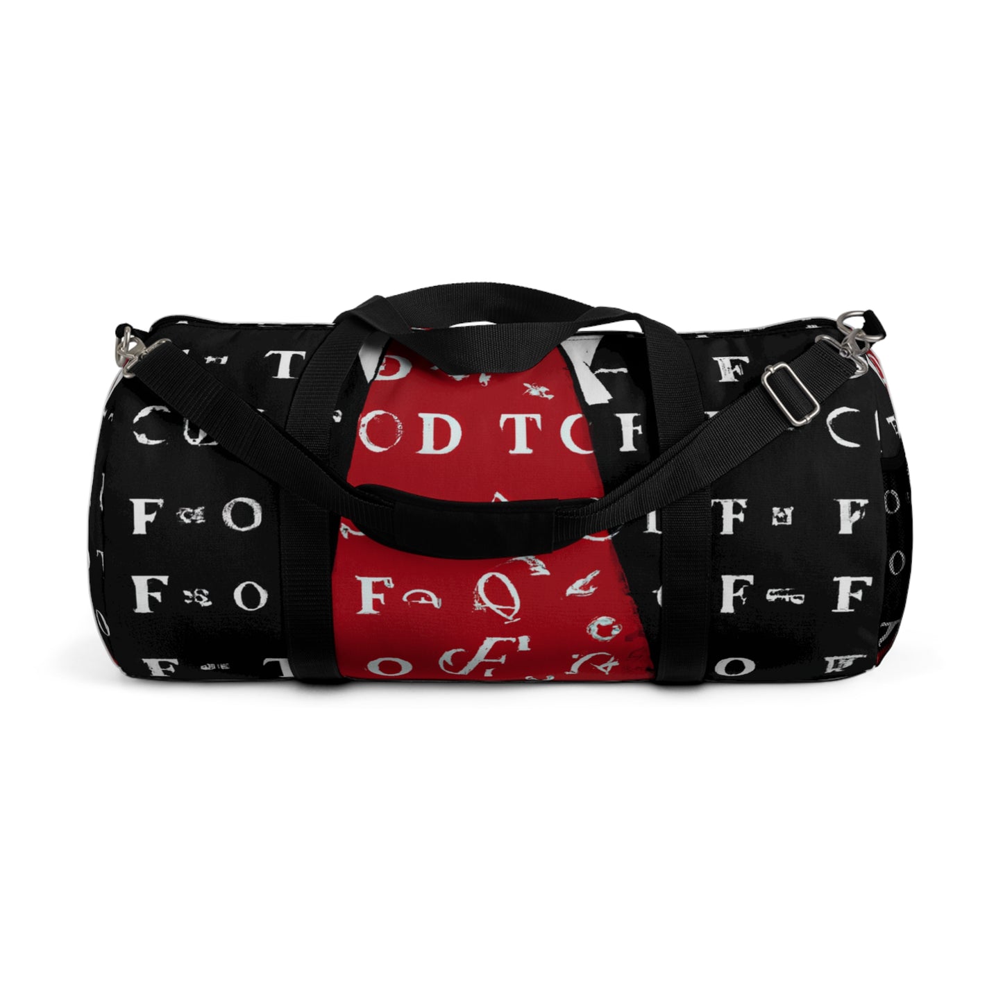 Leonardo Crimson and White Duffle Bag